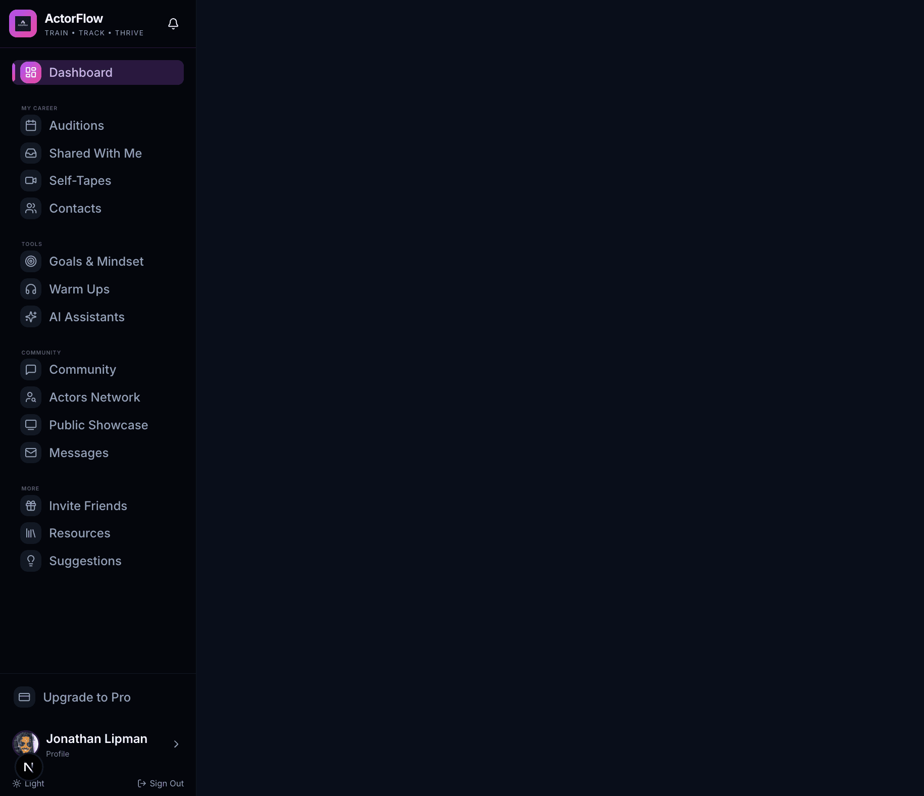 ActorFlow Dashboard